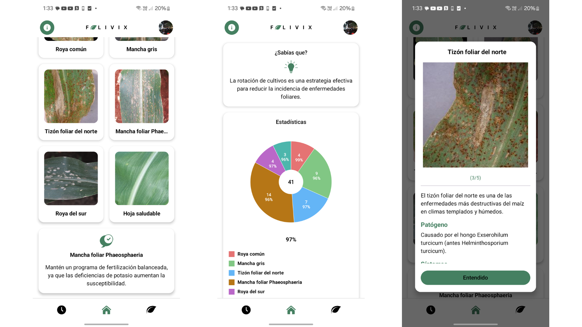 FOLIVIX: Maize Leaf Disease Classifier result 2
