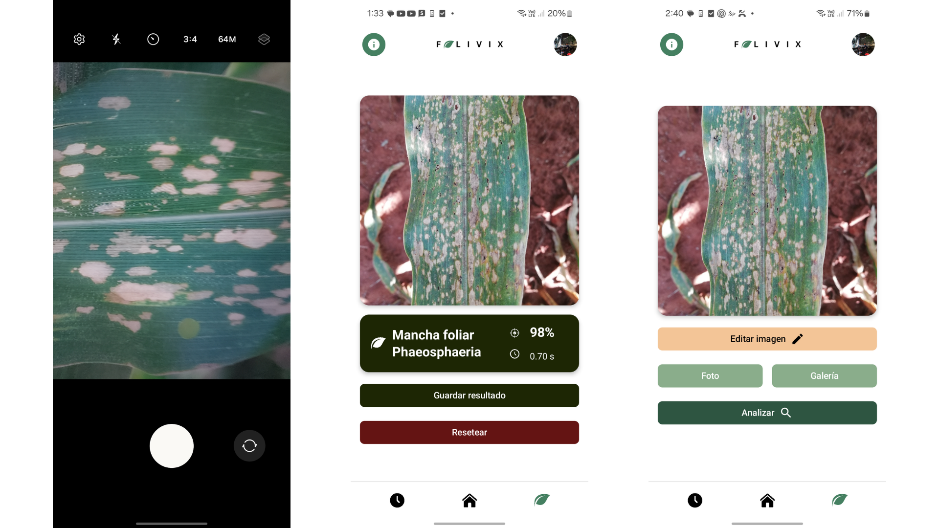 FOLIVIX: Maize Leaf Disease Classifier result 4