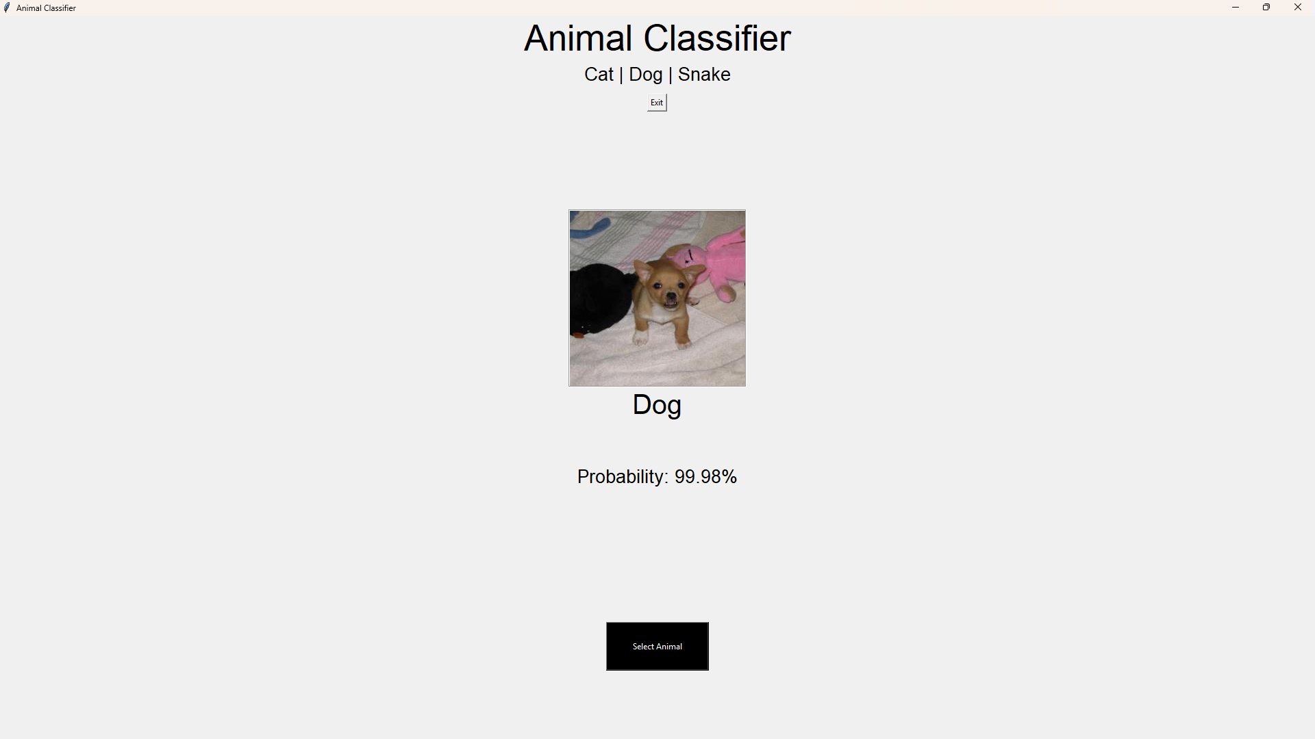 Animal Classifier (ResNet50) result 7